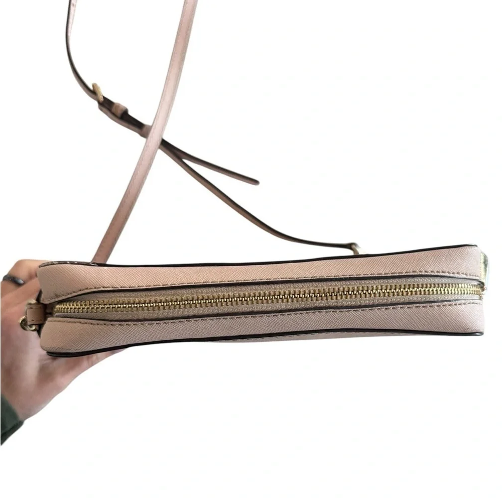 Michael Kors Jet Set Saffiano Leather Crossbody - Soft Pink